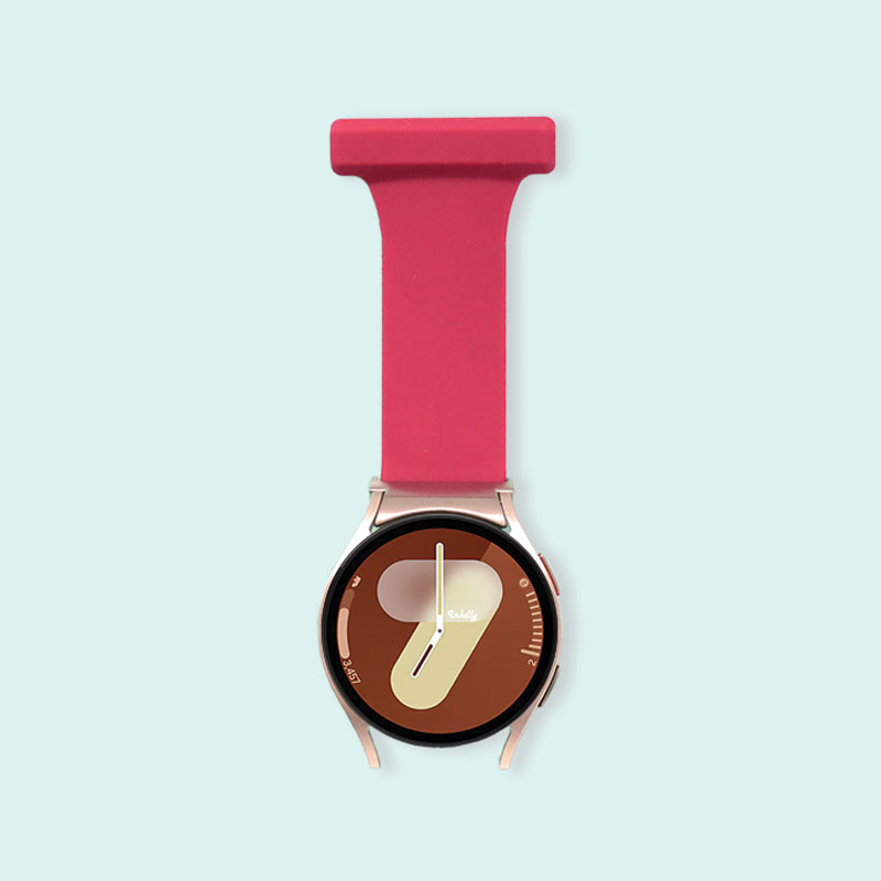 Samsung Galaxy Watch 7 Nurse Fob Clip Wine Red