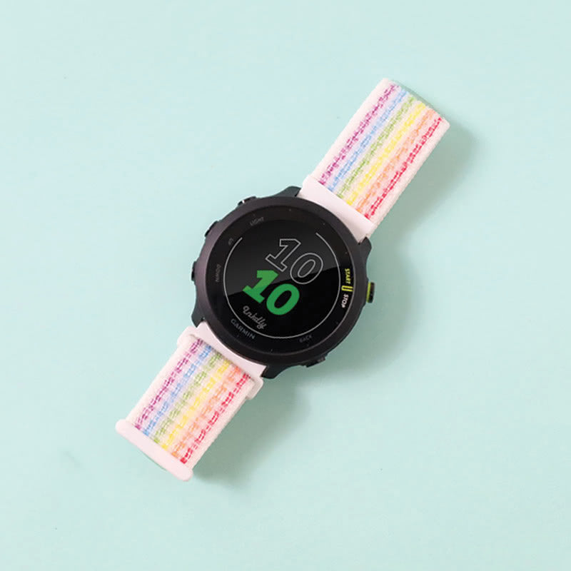 Sports Loop Garmin Forerunner 55 & 245 Bands Replacement Rainbow Bar