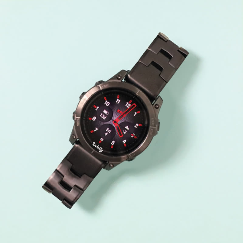 Evo Titanium Garmin Epix Gen 2 Bands Replacement Quick Change 20mm For 42mm Watch Black