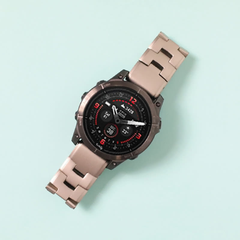 Evo Titanium Garmin Epix Gen 2 Bands Replacement Quick Change 26mm For 51mm Watch Natural