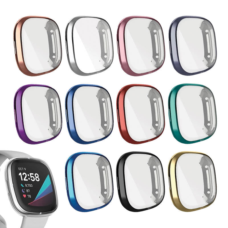 Slimfit Fitbit Versa 4 & Sense 2 Protective Case & Screen Protector