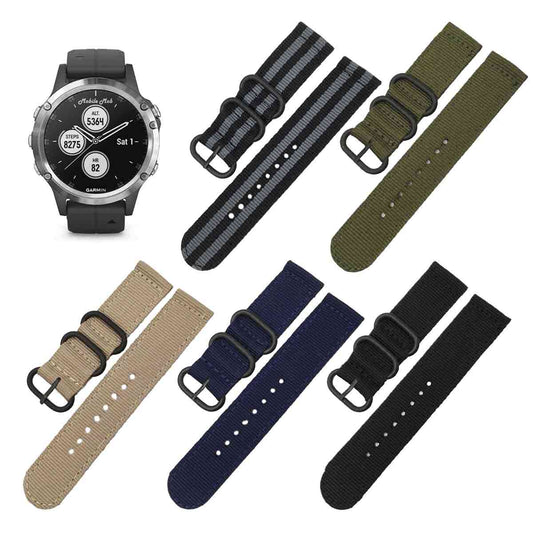 NATO Garmin Fenix 5S & 5S Plus Replacement Bands (20mm)