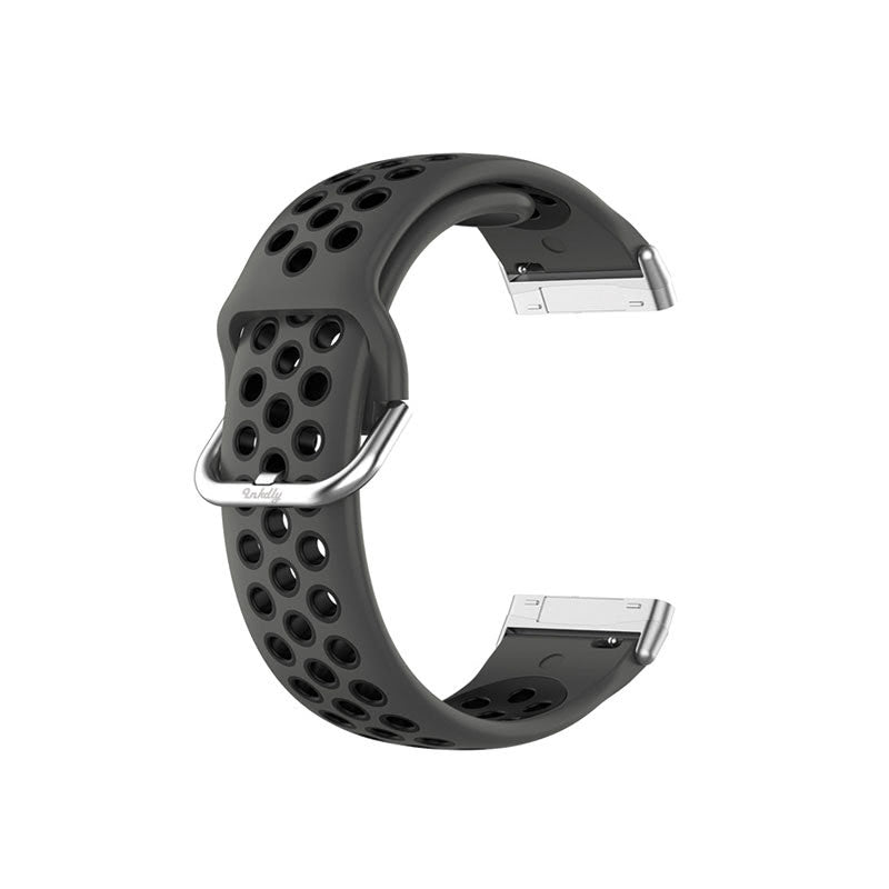 AirVent Fitbit Versa 4 & Sense 2 Sports Bands Coal Black + Black Vents