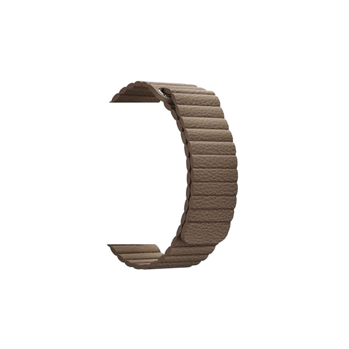 Magnetic Leather Loop Apple Watch Bands Replacement Strap 38MM/40MM/41MM Brown