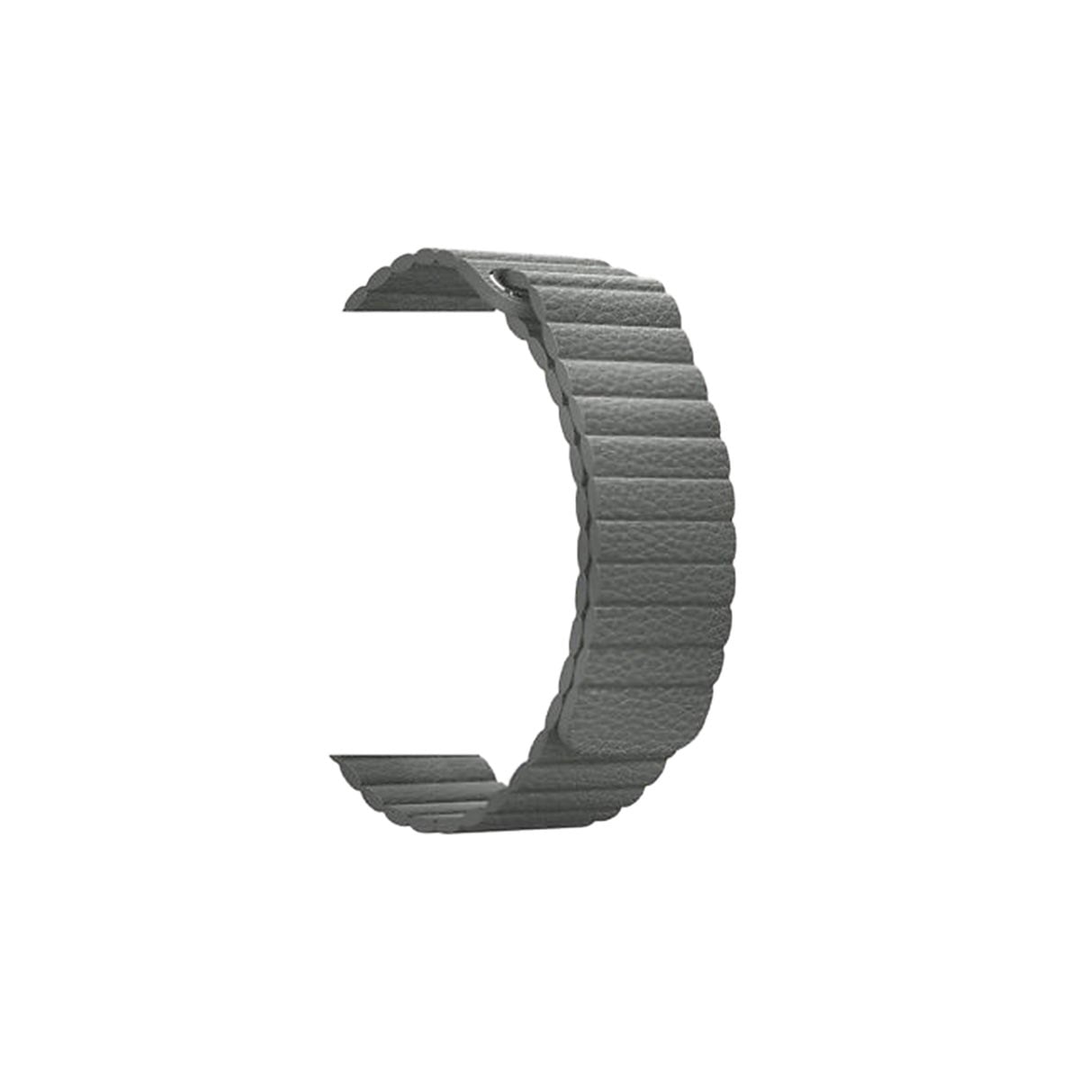 Magnetic Leather Loop Apple Watch Bands Replacement Strap 38MM/40MM/41MM Dark Grey