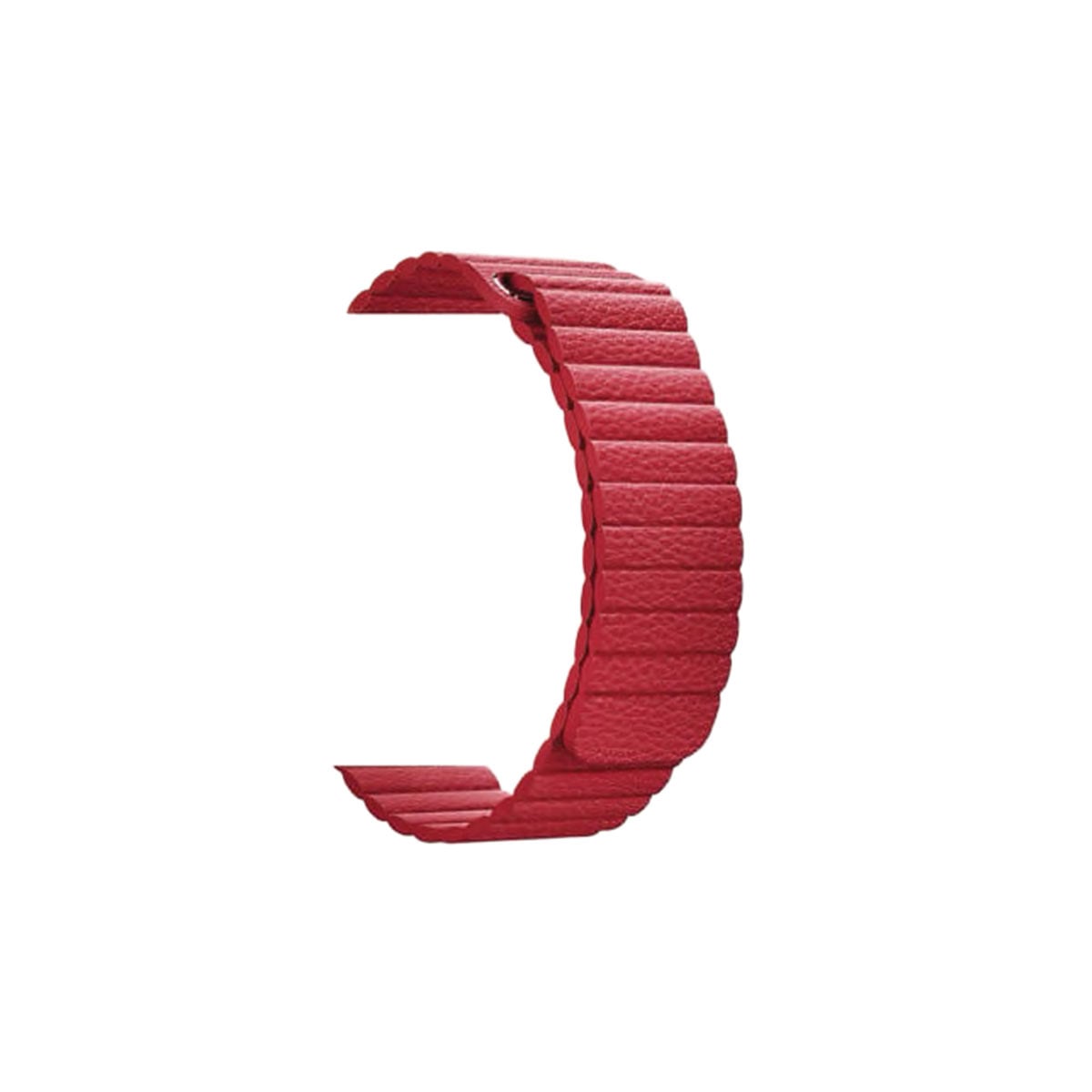 Magnetic Leather Loop Apple Watch Bands Replacement Strap 38MM/40MM/41MM Red 