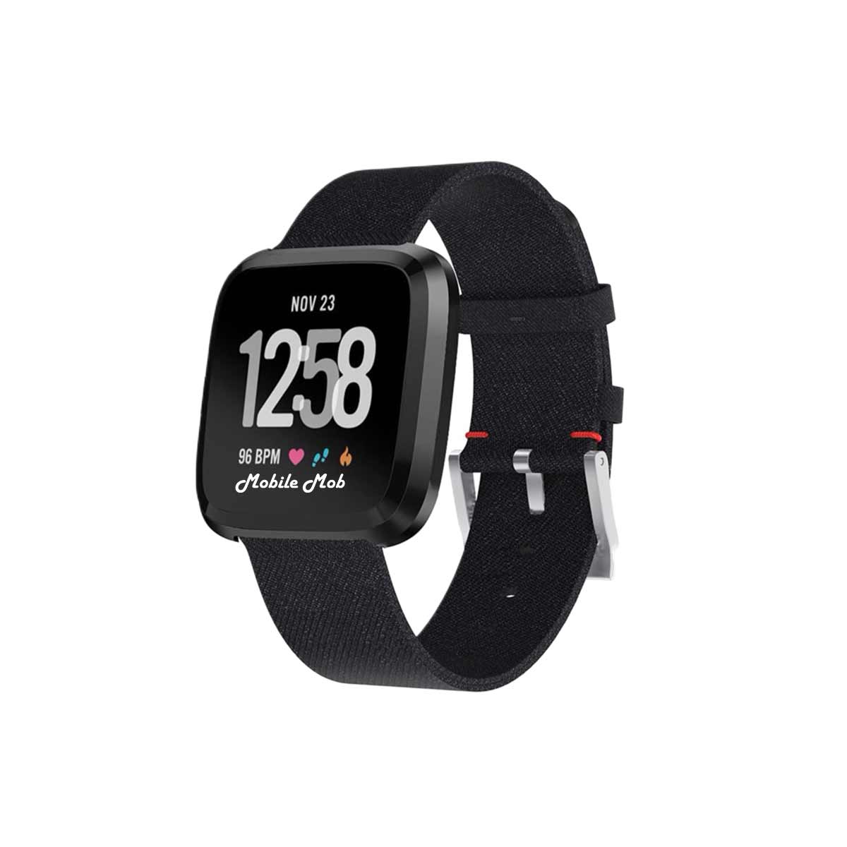 Fitbit Versa & Versa 2 Woven Band Replacement Straps Black