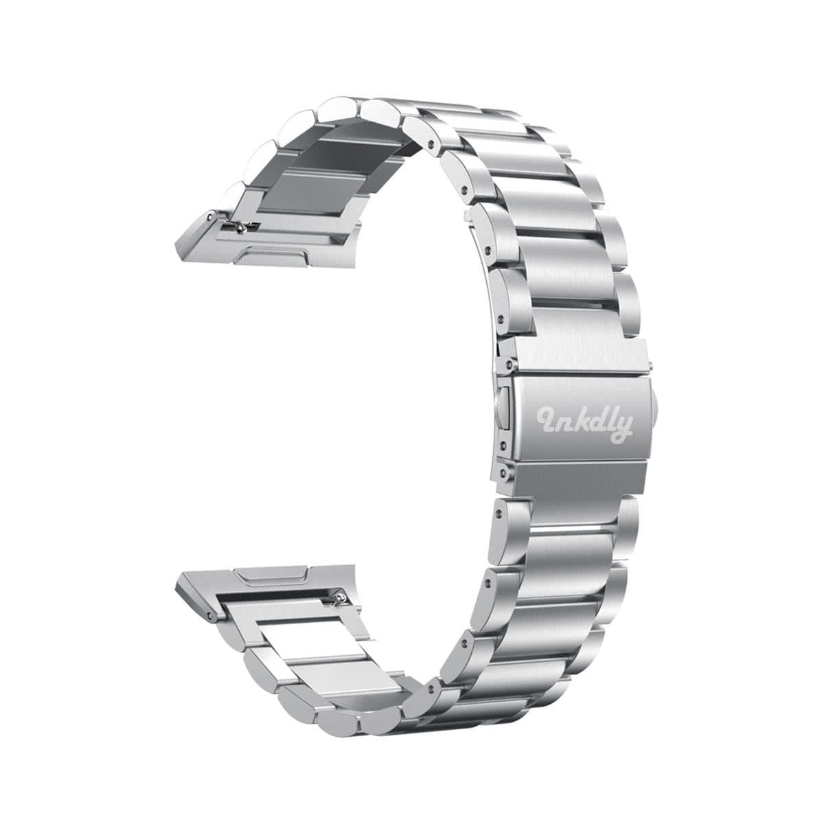 Boss Fitbit Ionic Band Replacement Stainless Link Silver Steel