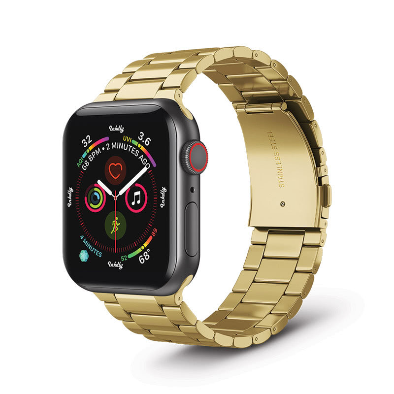 Boss Apple Watch Bands Replacement Stainless Link 38MM/40MM/41MM Gold