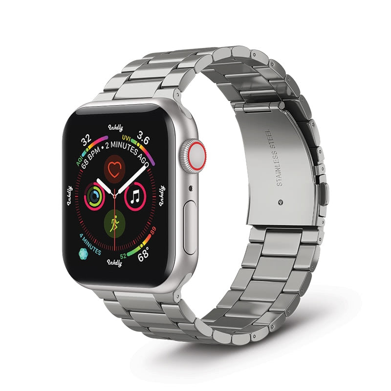 Boss Apple Watch Bands Replacement Stainless Link 38MM/40MM/41MM Silver