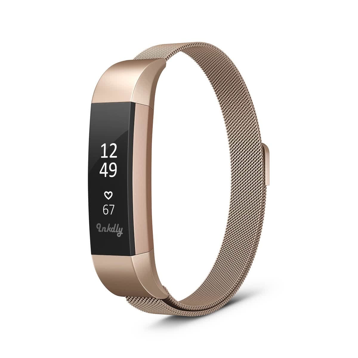 Milanese Fitbit Alta & HR Band Replacement Magnetic Lock Traditional Rose Gold