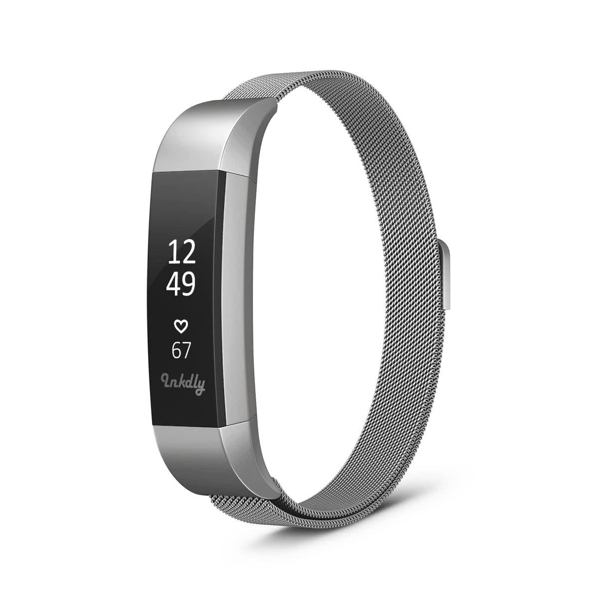 Milanese Fitbit Alta & HR Band Replacement Magnetic Lock Silver Steel