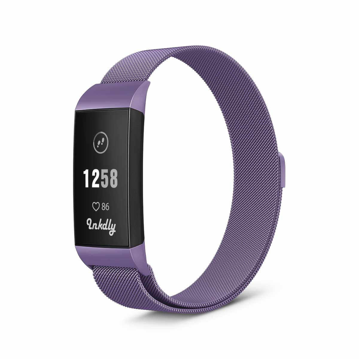 Milanese Fitbit Charge 3 & Charge 4 Band Replacement Magnetic Lock Light Purple