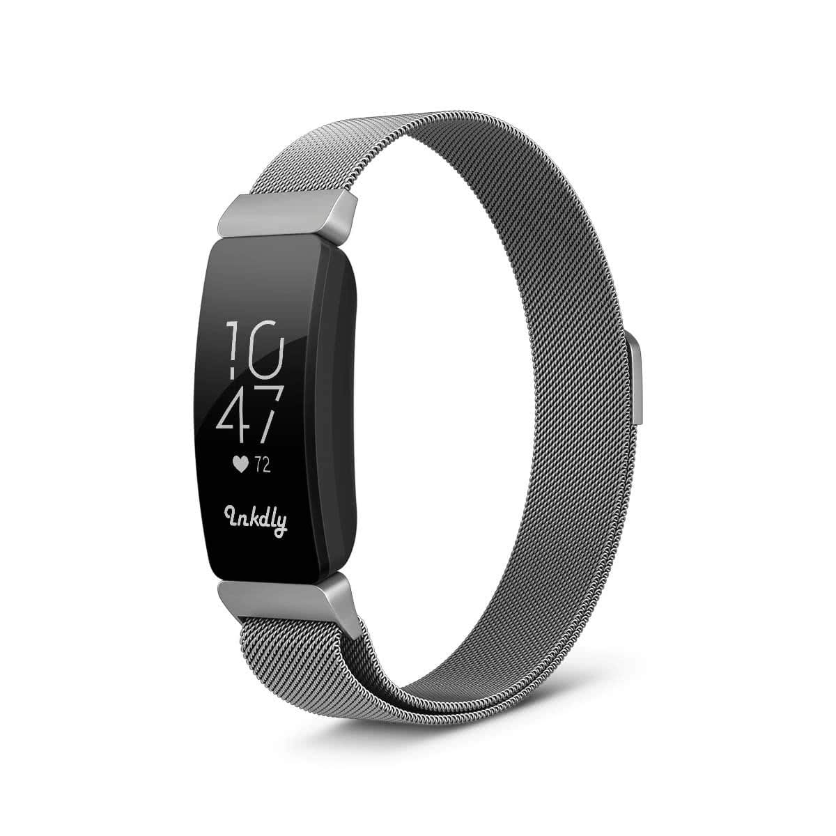 Milanese Fitbit Inspire & Inspire HR Band Replacement Magnetic Lock Silver Steel