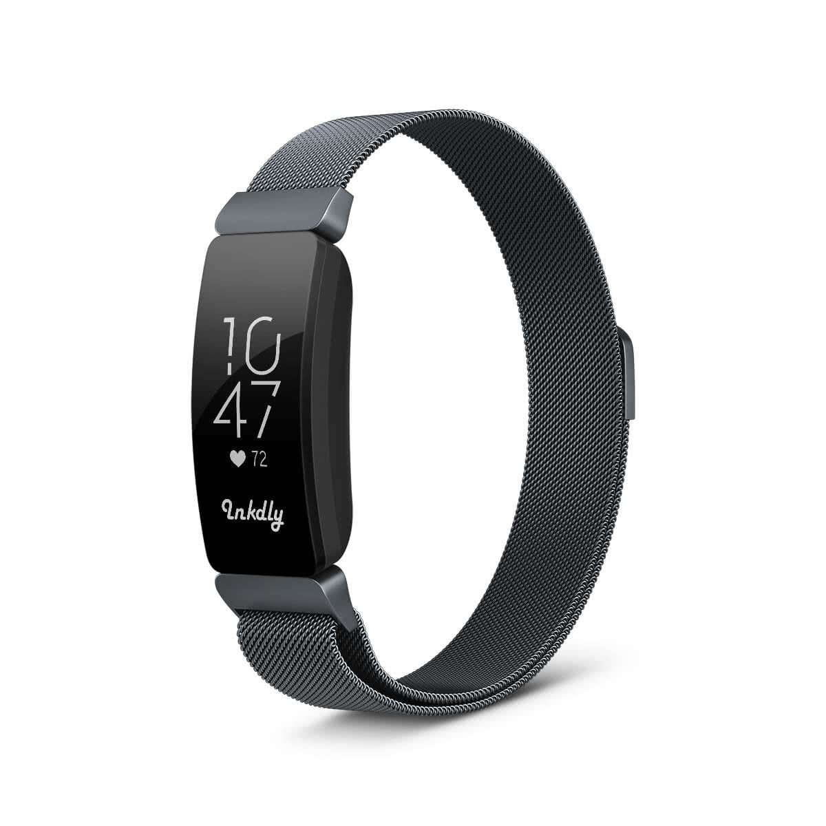 Milanese Fitbit Inspire & Inspire HR Band Replacement Magnetic Lock Space Grey