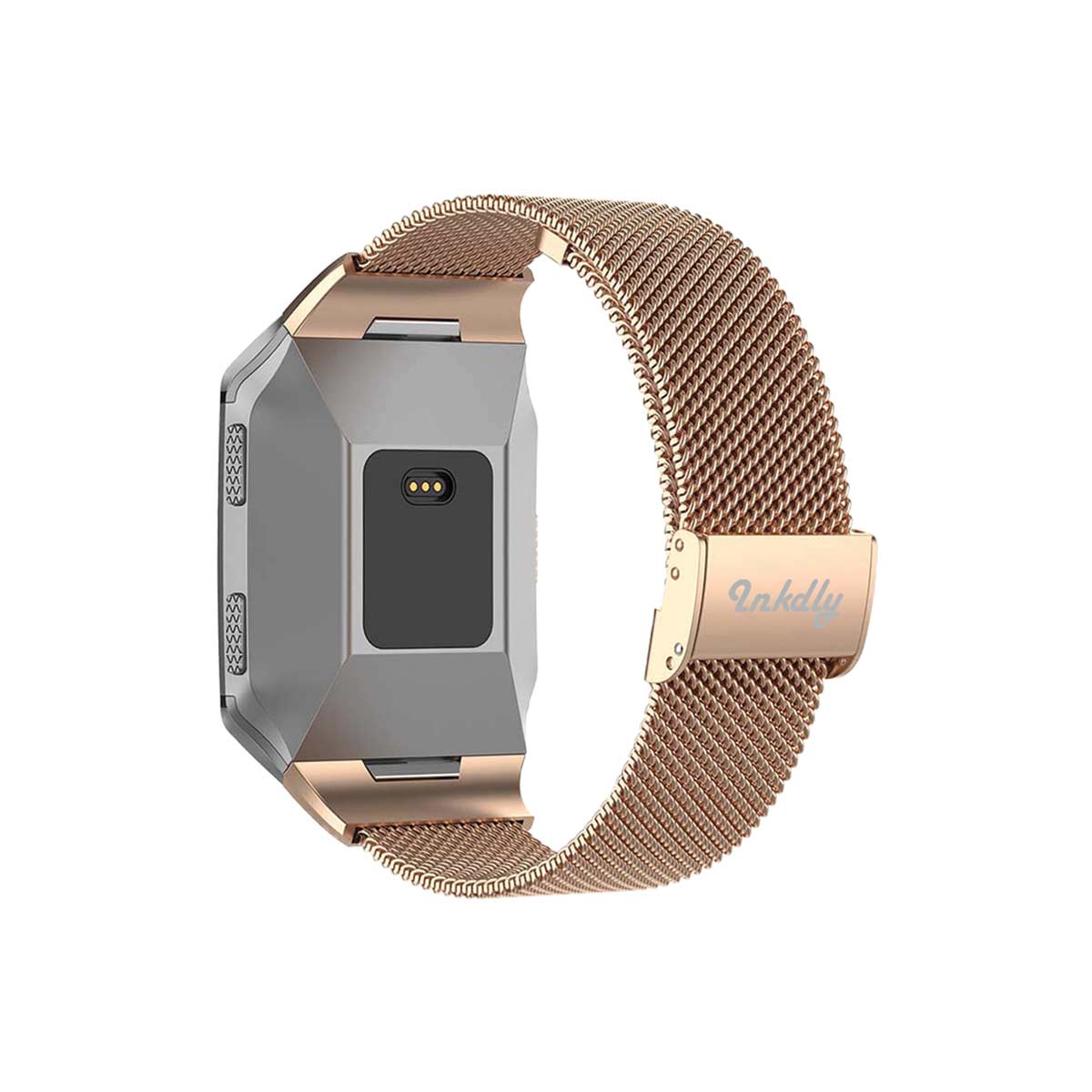 Milanese Fitbit Ionic Band Replacement Quick Release Traditional Rose Gold