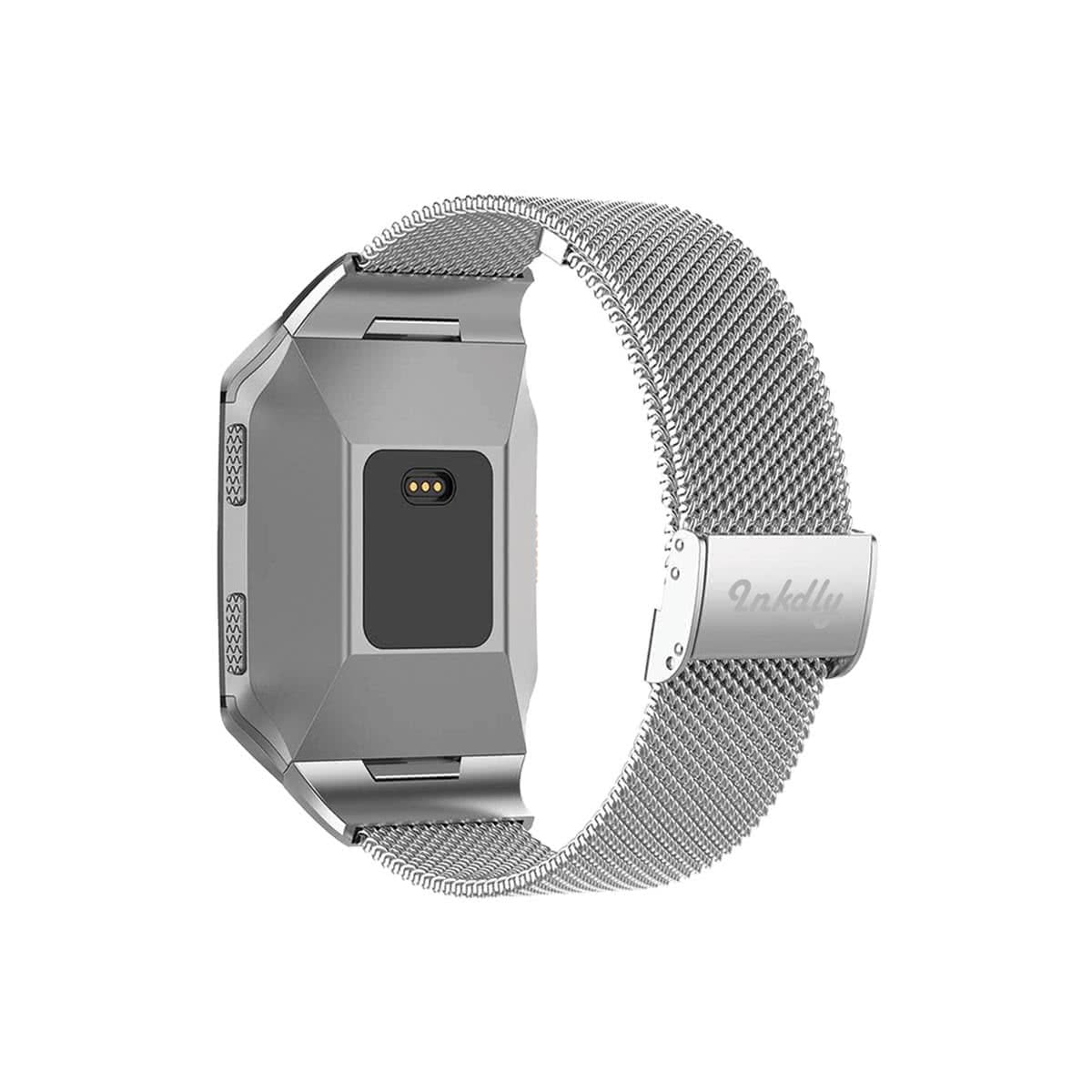 Milanese Fitbit Ionic Band Replacement Quick Release Silver Steel  