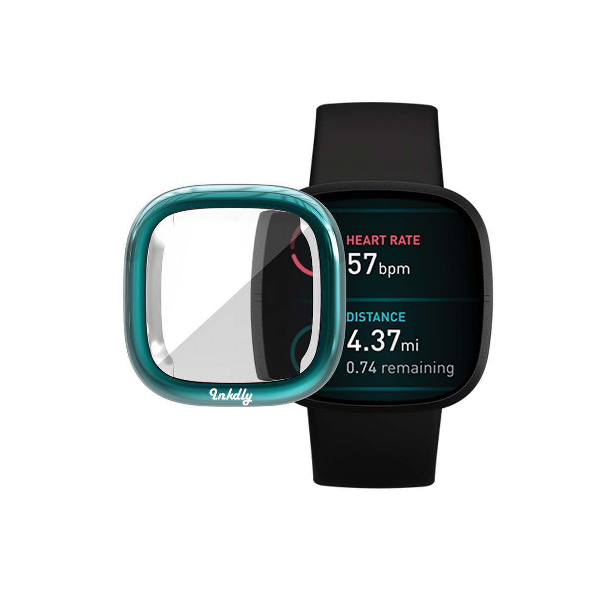Slimfit Fitbit Versa 3 & Sense Protective Case & Screen Protector Blue