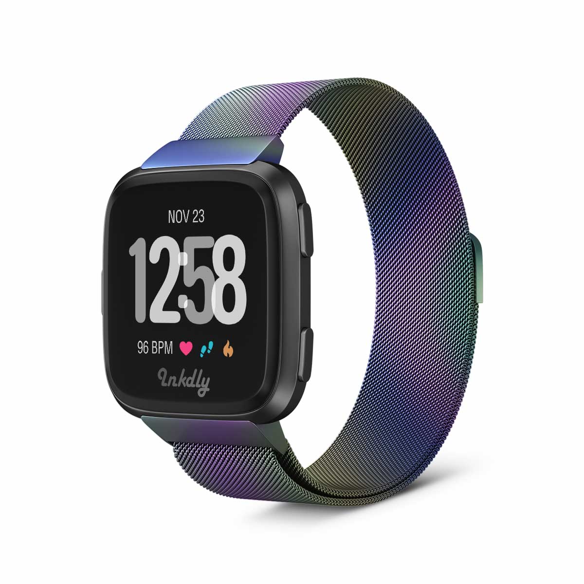 Milanese Fitbit Versa & Versa 2 Band Replacement Magnetic Lock Iridescent  