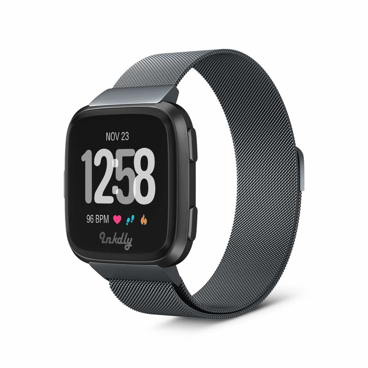 Milanese Fitbit Versa & Versa 2 Band Replacement Magnetic Lock Space Grey
