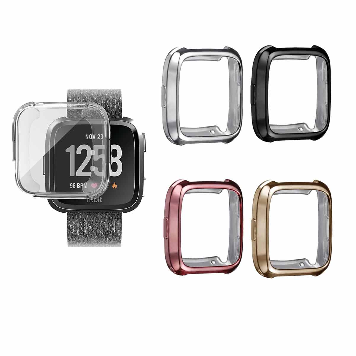 Slimfit Fitbit Versa & Versa 2 Protective Case & Screen Protector   