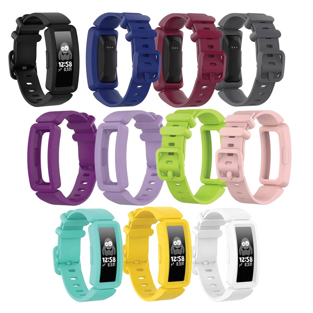 Fitbit Ace 2 Bands Replacement Straps with Buckle (Kids size)
