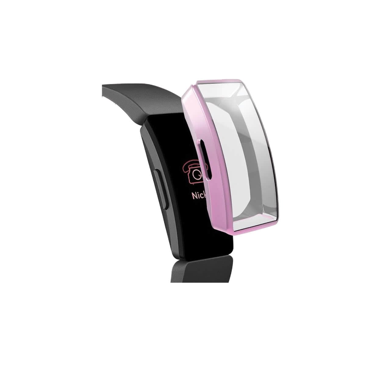 Slimfit Fitbit Inspire & Inspire HR Protective Case & Screen Protector Pink