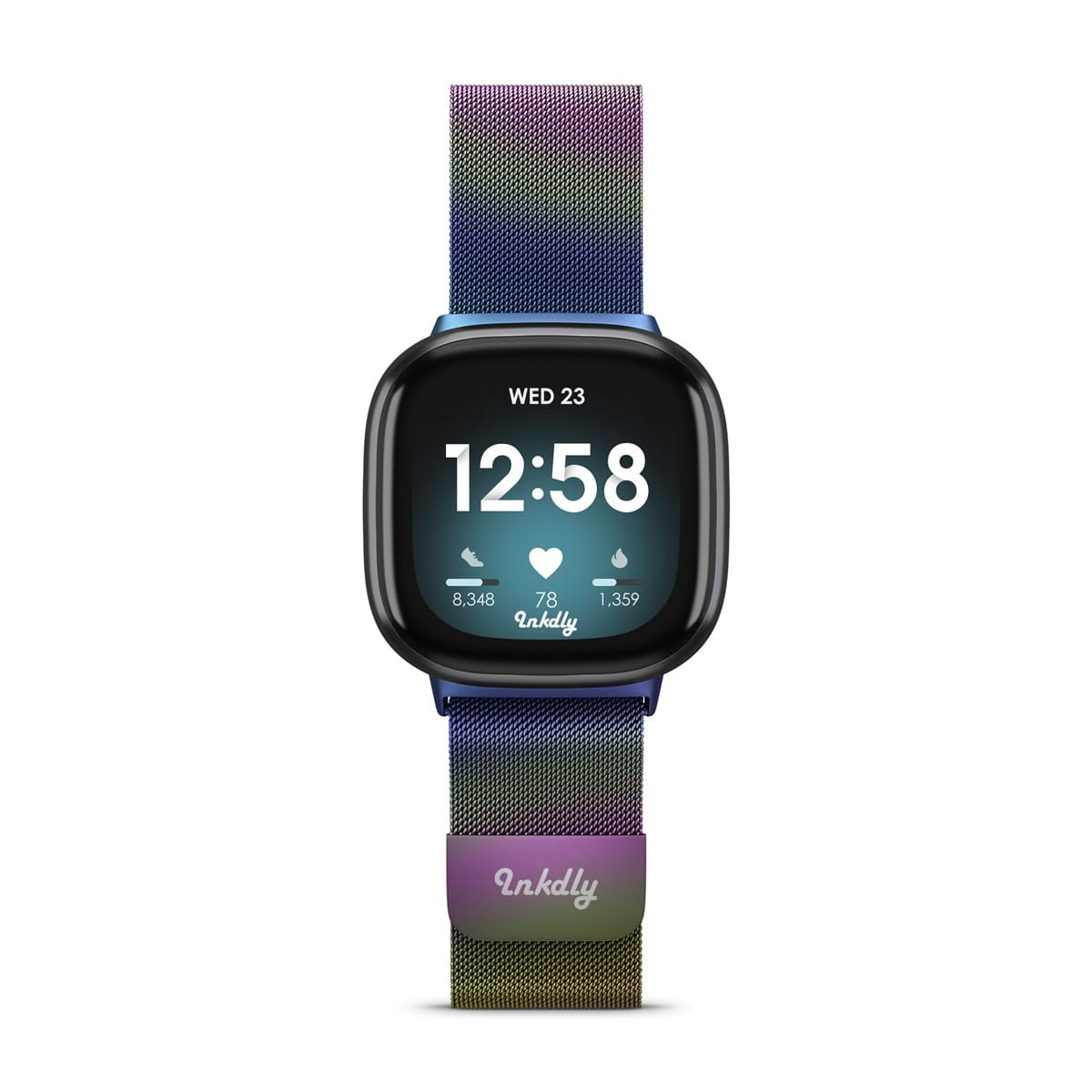 Milanese Fitbit Versa 3 & Sense Band Replacement Magnetic Lock Iridescent