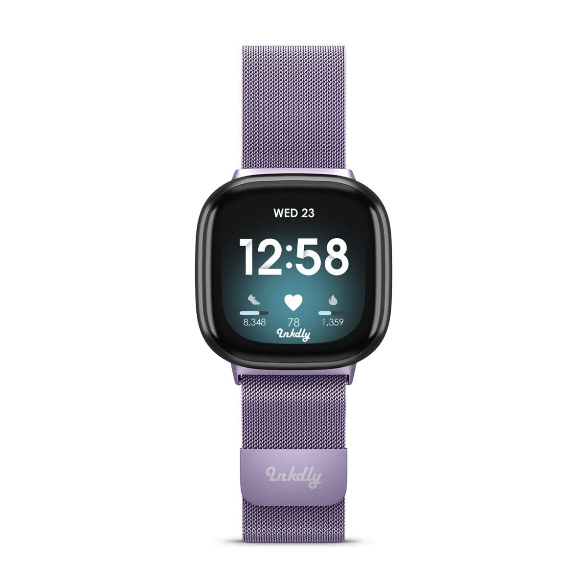 Milanese Fitbit Versa 3 & Sense Band Replacement Magnetic Lock Light Purple  