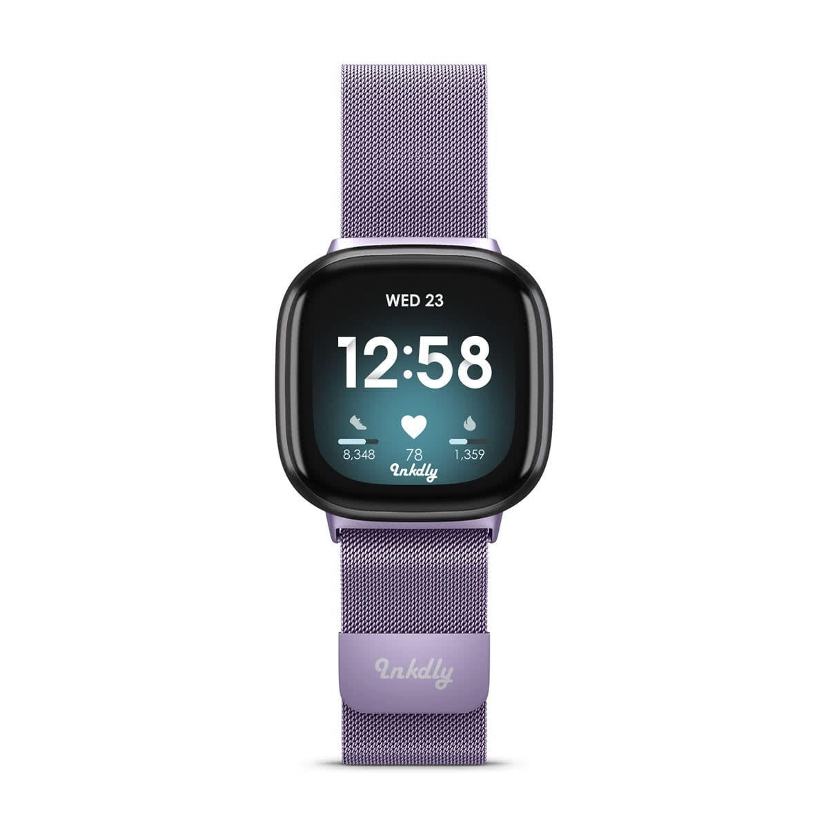 Milanese Fitbit Versa 3 & Sense Band Replacement Magnetic Lock Light Purple