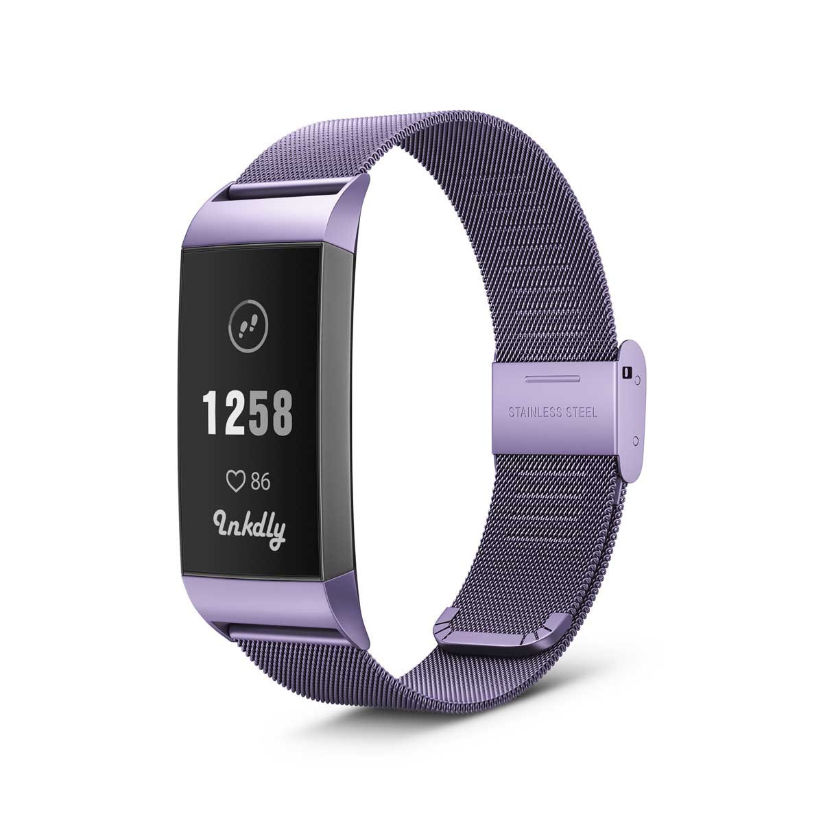 Milanese Fitbit Charge 3 & Charge 4 Band Replacement Quick Release Light Purple