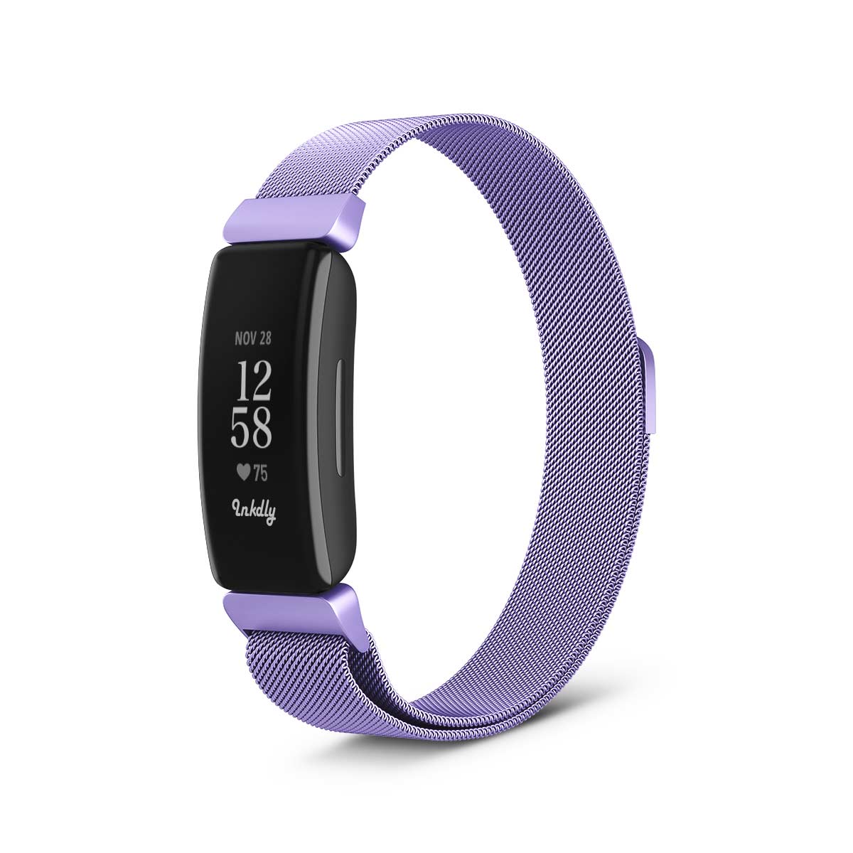 Milanese Fitbit Inspire 2 Band Replacement Magnetic Lock Light Purple