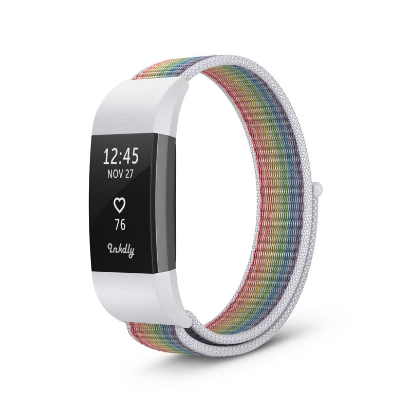 Sports Loop Fitbit Charge 2 Bands Rainbow Stripe