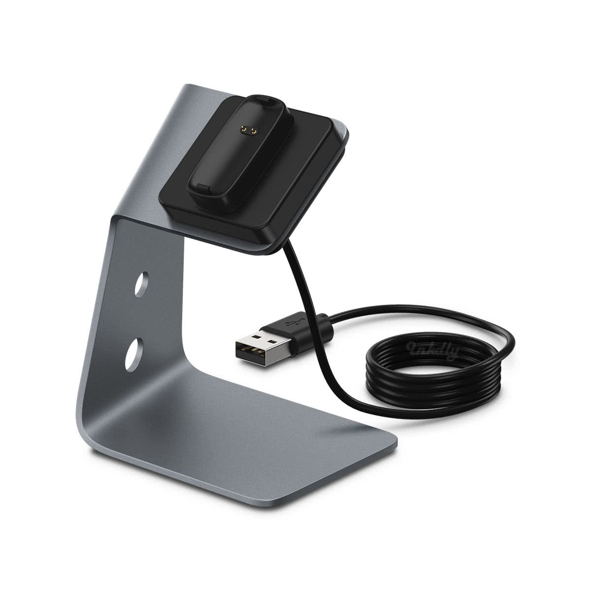 Refuel Fitbit Inspire 2 & Fitbit Ace 3 Charger Stand Space Grey