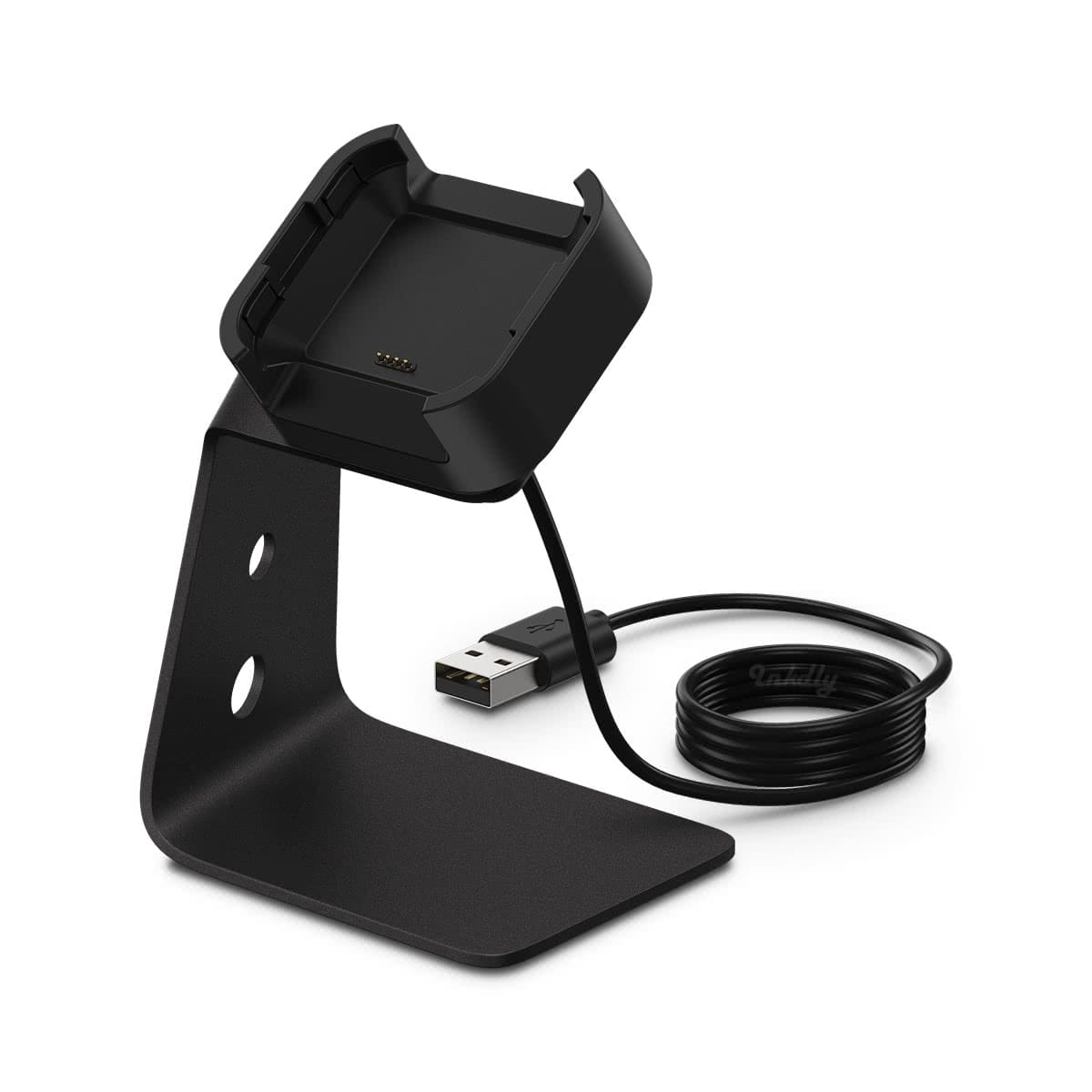 Refuel Fitbit Versa & Versa Lite Charger Stand Black  