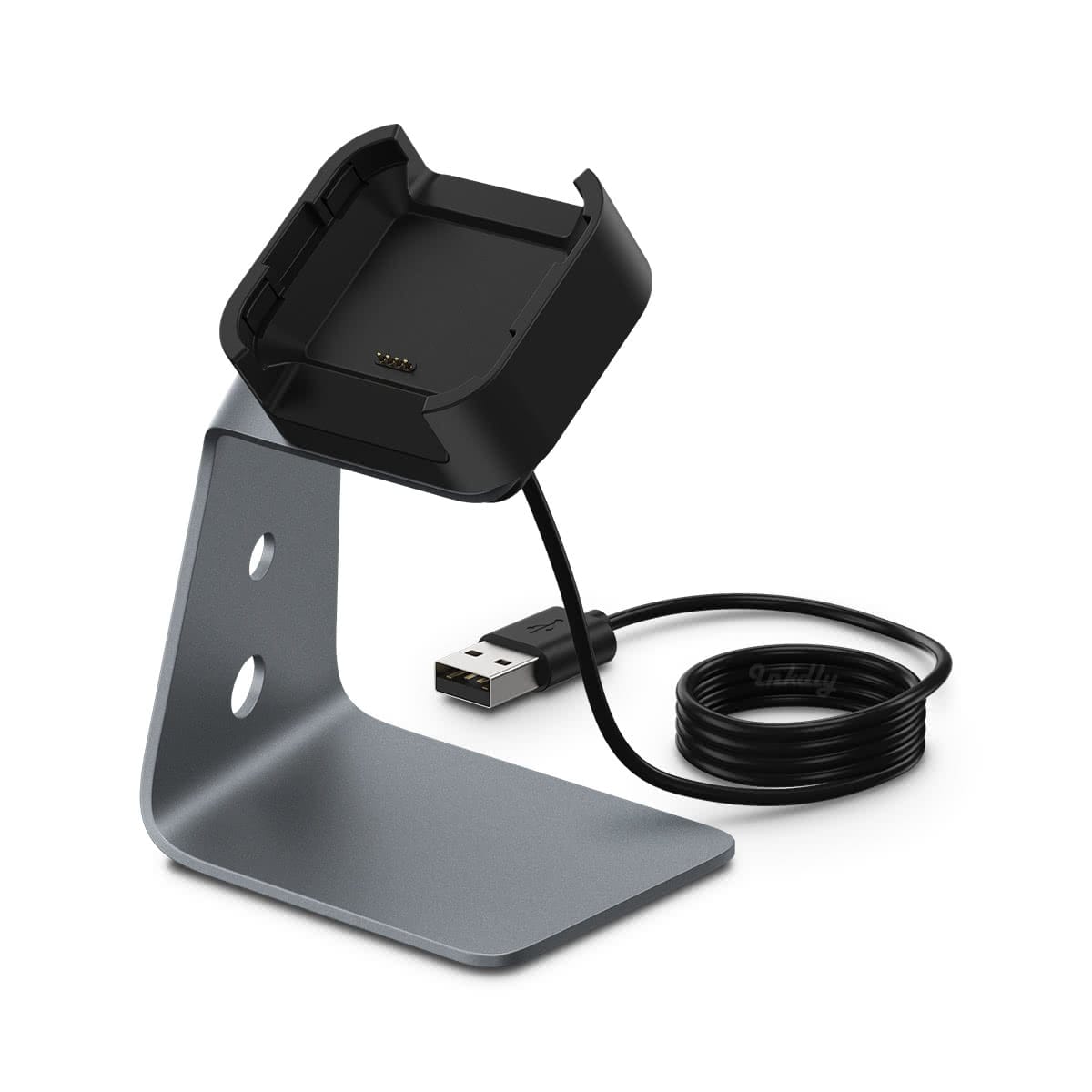 Refuel Fitbit Versa & Versa Lite Charger Stand Space Grey