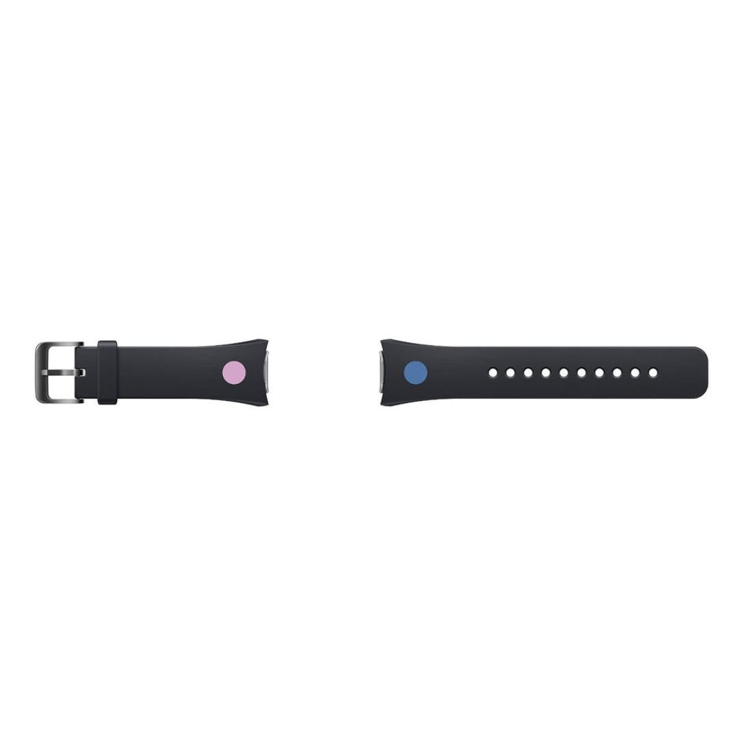 Designer Samsung Gear S2 Replacement Band Straps Black + Blue & Pink Dot