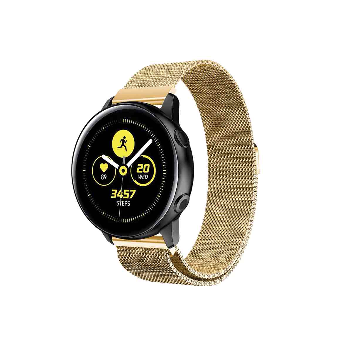 Milanese Samsung Galaxy Active & Active 2 Watch Band Replacement Gold Honour