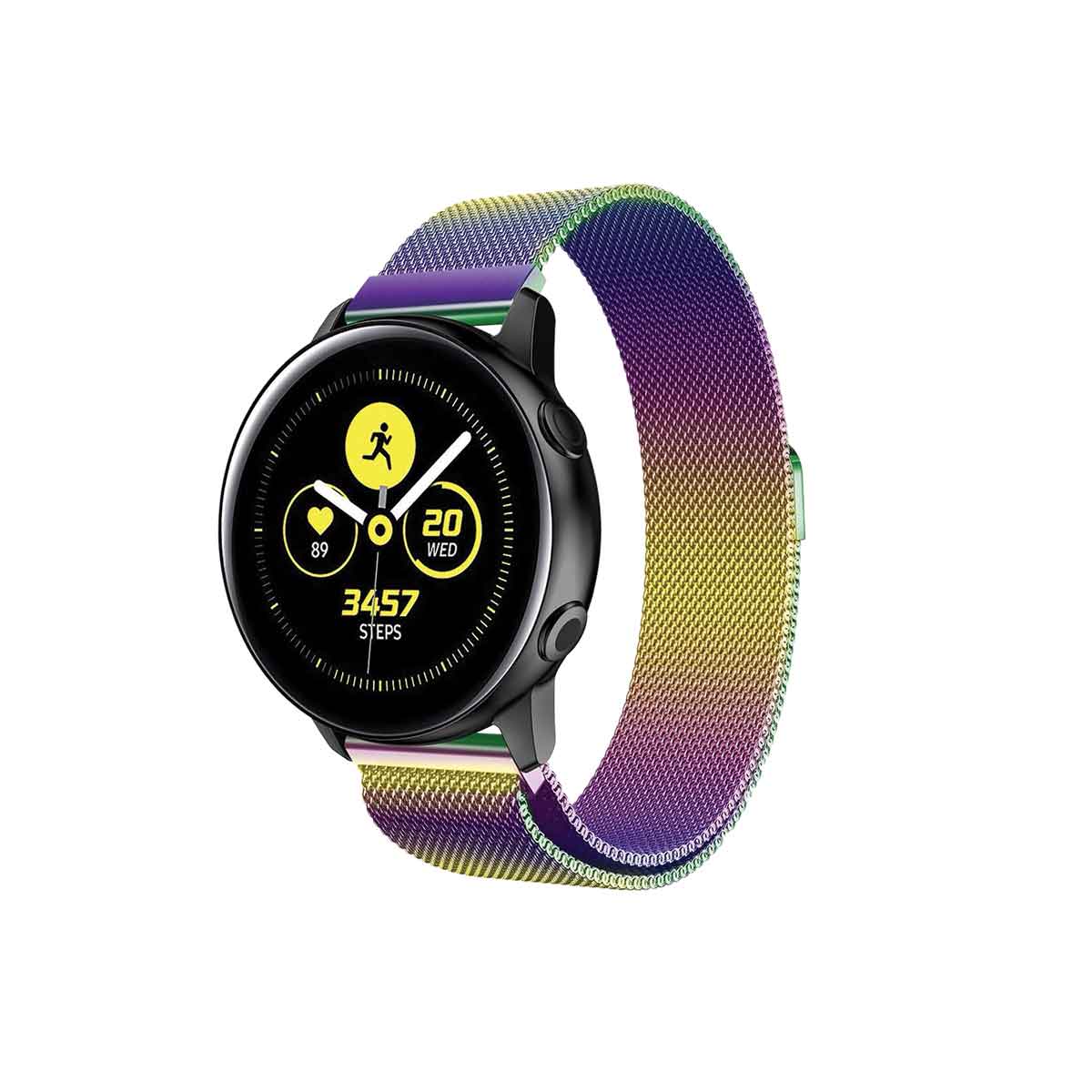 Milanese Samsung Galaxy Active & Active 2 Watch Band Replacement Iridescent