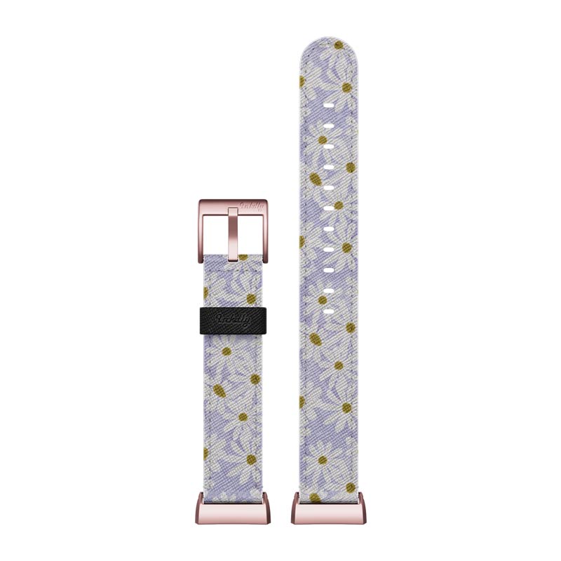 Inkdly Fitbit Charge 3 & Charge 4 Band - Daisy Fields