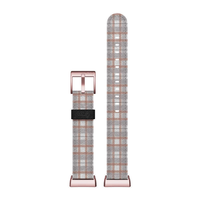 Inkdly Fitbit Charge 3 & Charge 4 Band - Purple Plaids