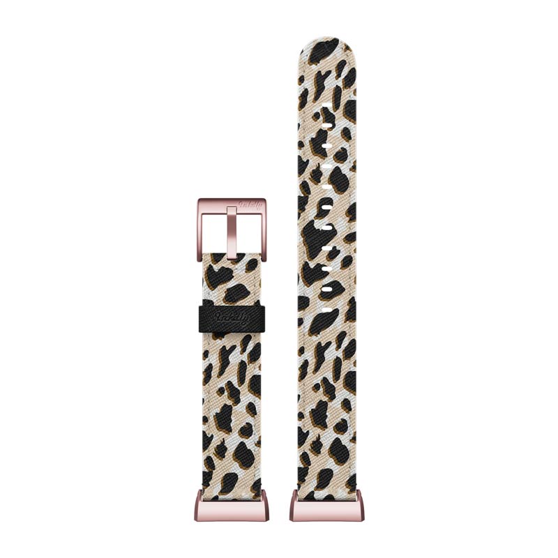 Inkdly Fitbit Charge 3 & Charge 4 Band - Leopard Safari