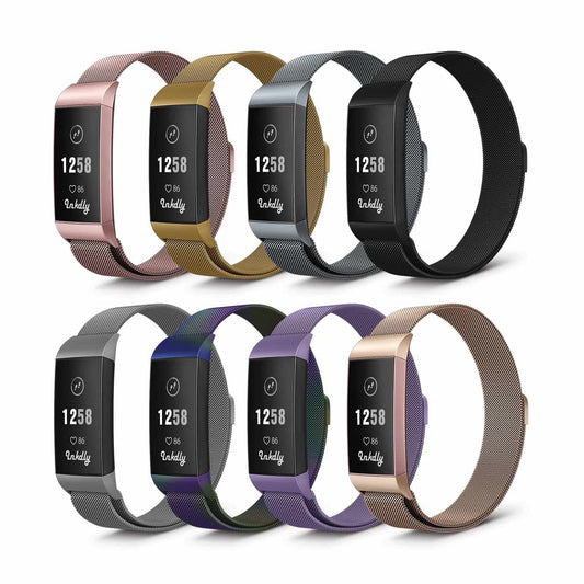 Milanese Fitbit Charge 3 & Charge 4 Band Replacement Magnetic Lock