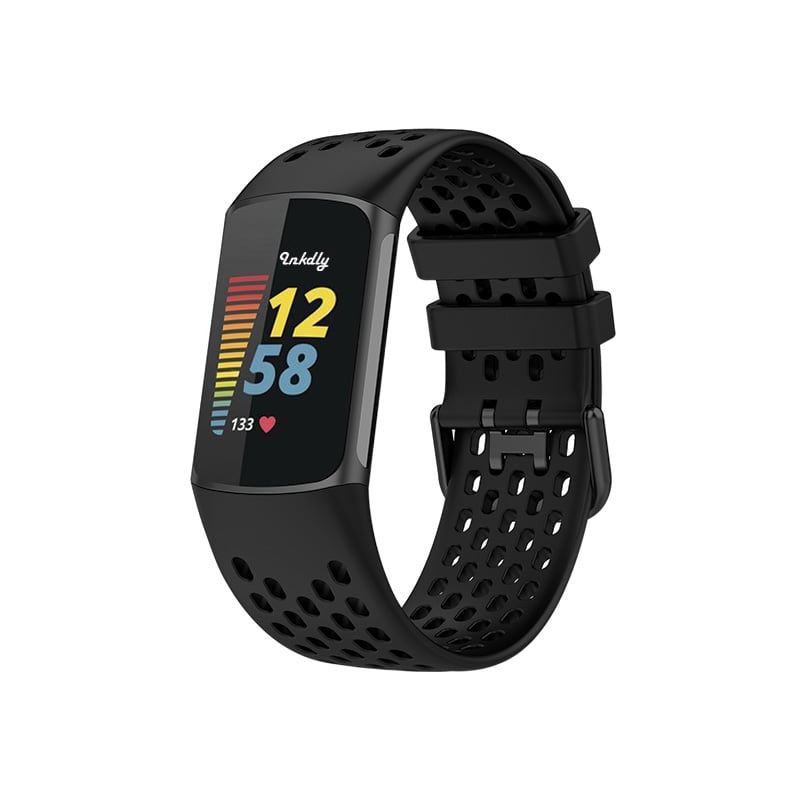 AirVent Fitbit Charge 5 Bands Replacement Sports Strap Black
