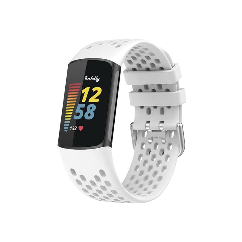 AirVent Fitbit Charge 5 Bands Replacement Sports Strap White