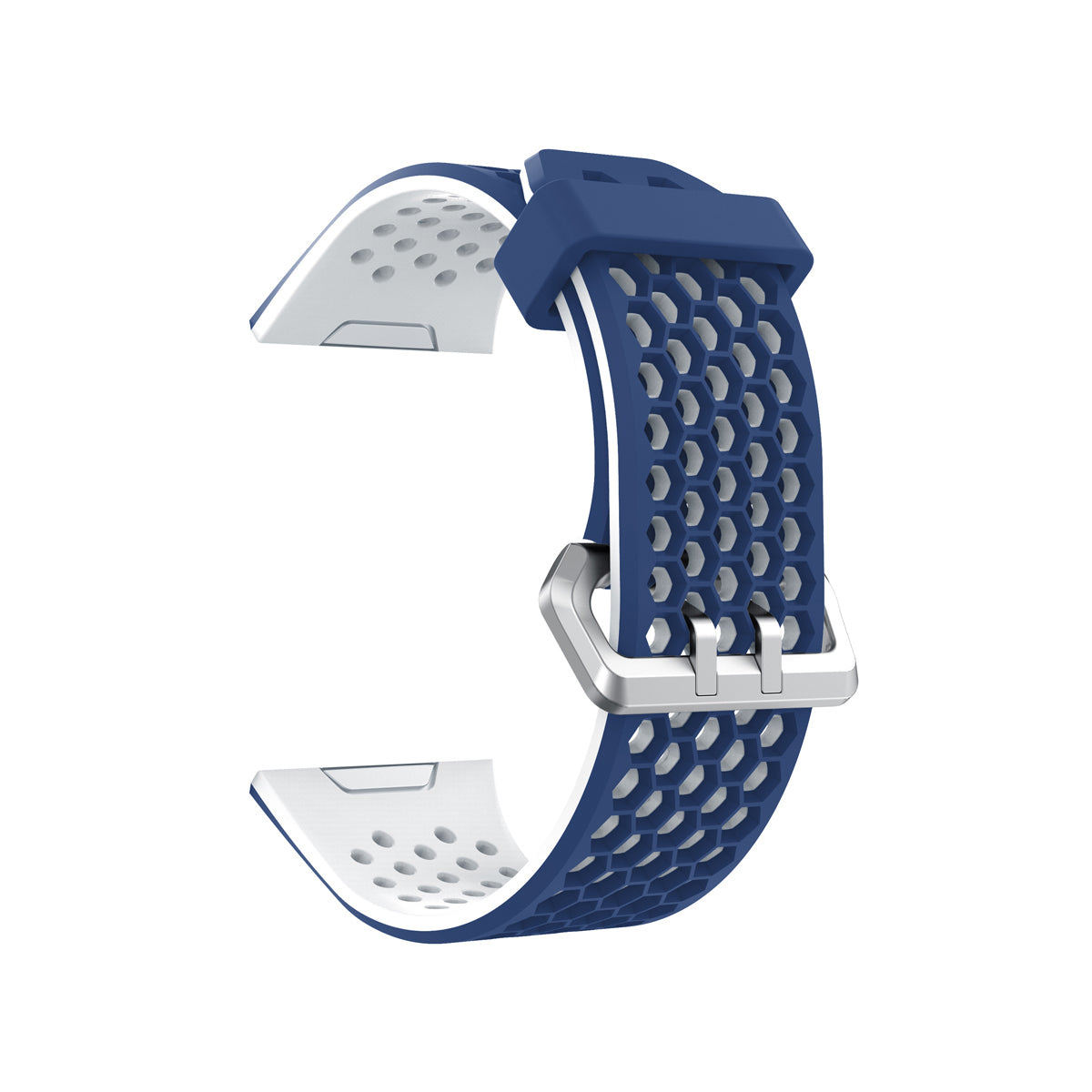 Airvent Fitbit Ionic Sports Band Replacement Strap Small Navy + White Vents