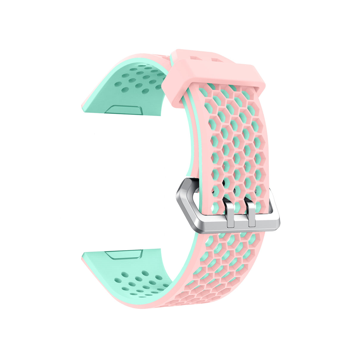 Airvent Fitbit Ionic Sports Band Replacement Strap Small Pink + Teal Vents