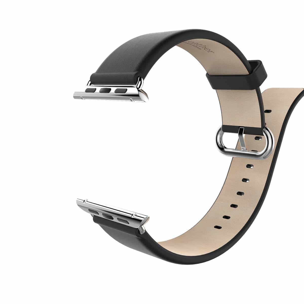 Classic Leather Apple Watch Bands Replacement Strap 38MM/40MM/41MM Black
