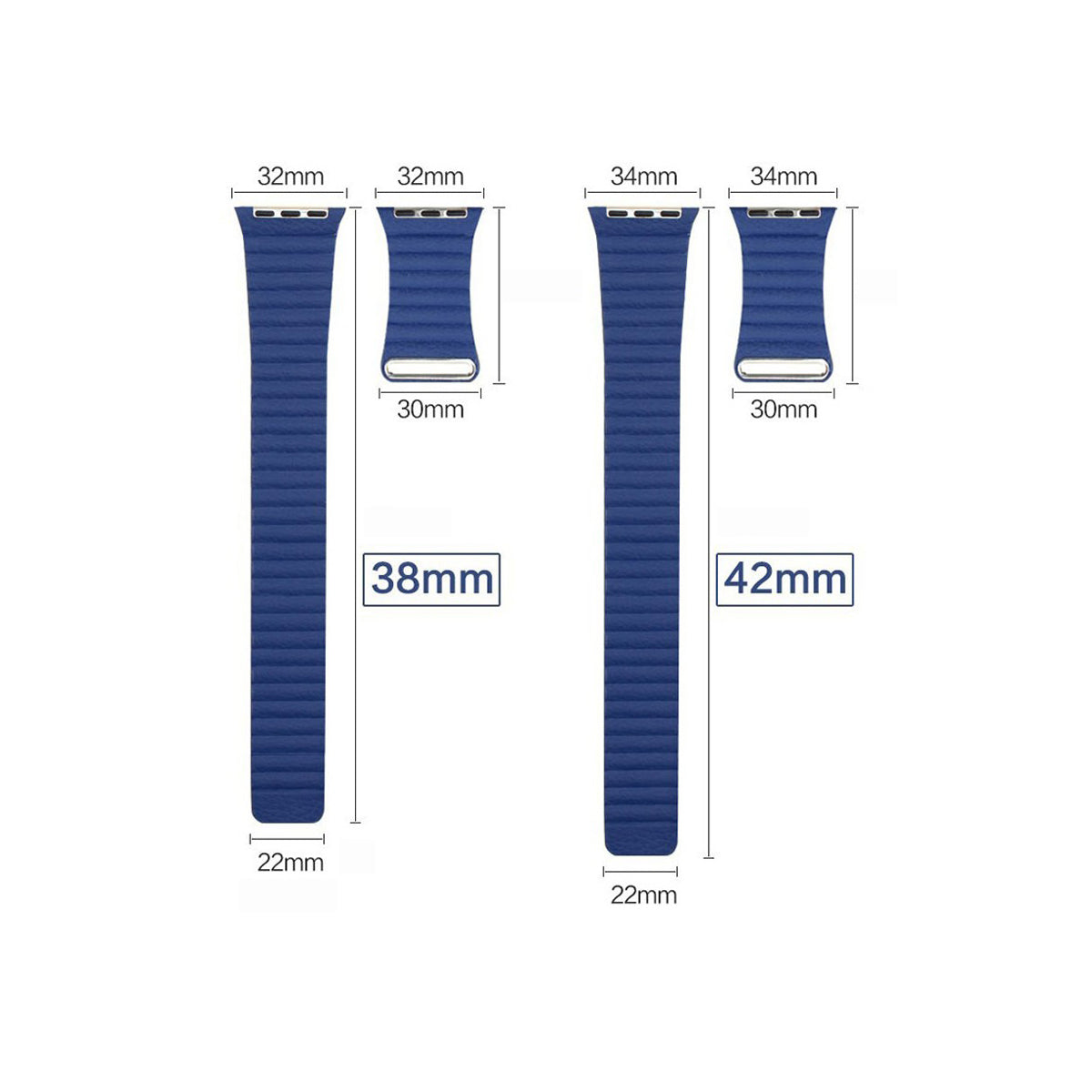 Magnetic Leather Loop Apple Watch Bands Replacement Strap