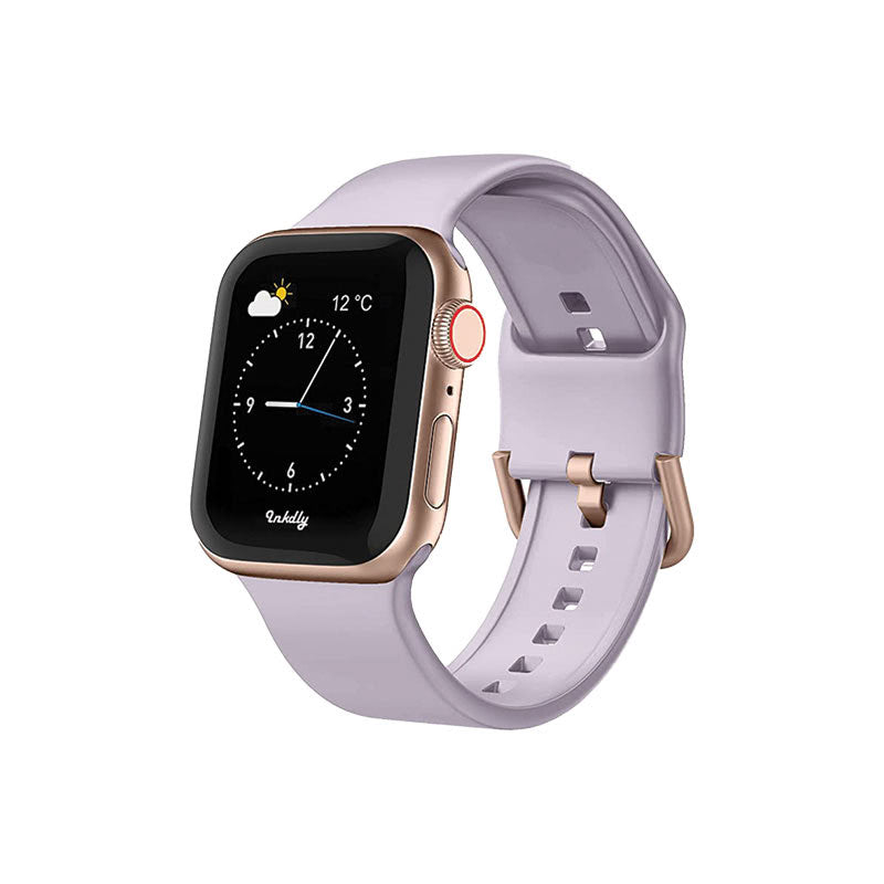 Sport Apple Watch Bands with Rose Gold Buckle 38mm/40m/41mm Brick Cyan